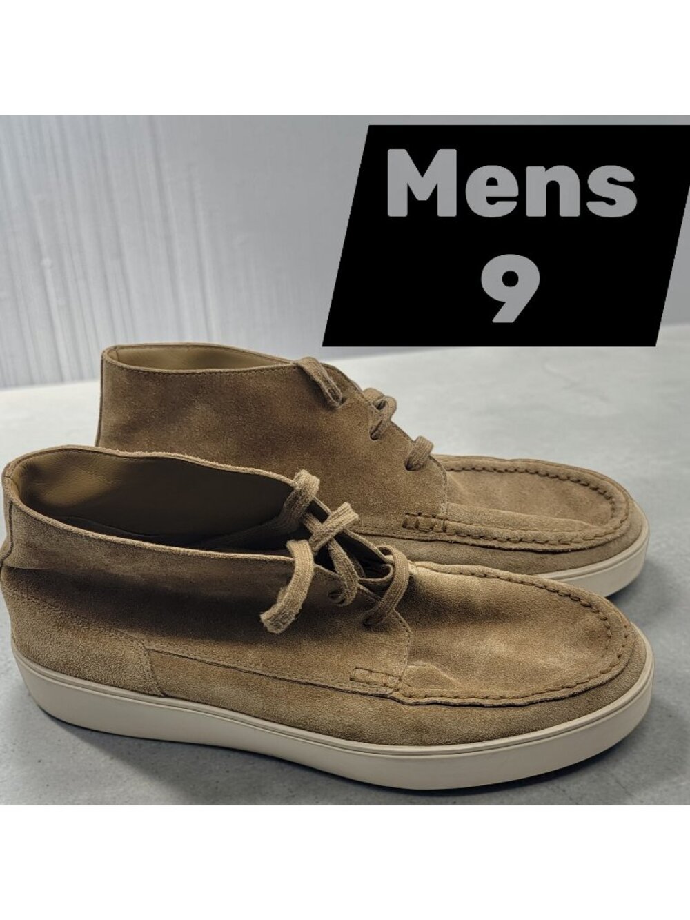 Vince Men's Tacoma Chukka Suade Sneakers Size 9 EU 42.5